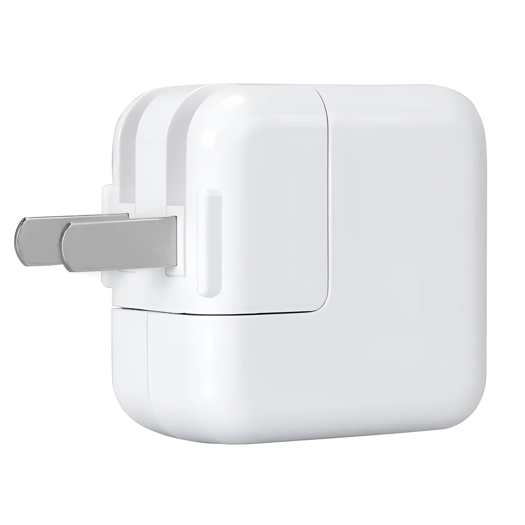 USB iPad tablet charger with international plug options in white