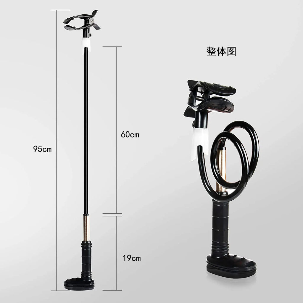 95cm long aluminium alloy and ABS ventilator hose bracket in black or white.