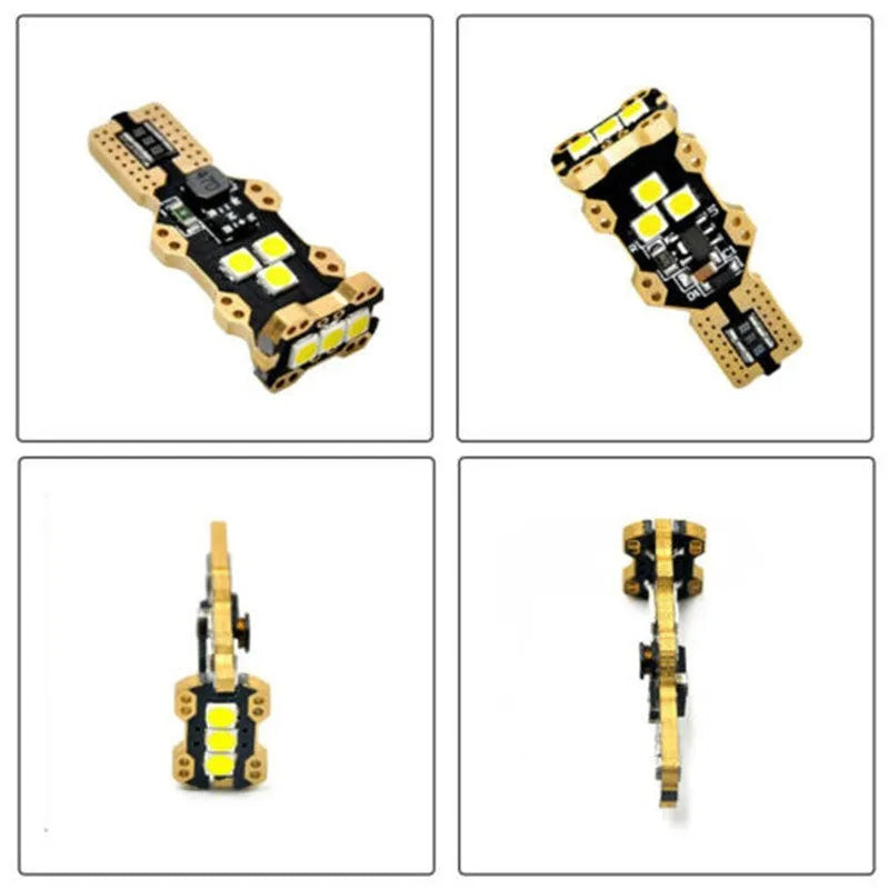 T15 automotive reverse light bulb with clear PVC lens and white 6000K colour temperature