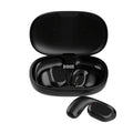Two ear noise reduction Bluetooth translation earphones in black with simultaneous interpretation feature for multi-country use