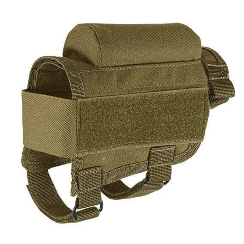 Tactical Crown ambidextrous nylon cheek rest with ammunition carrier for .308 .300 Winmag in black
