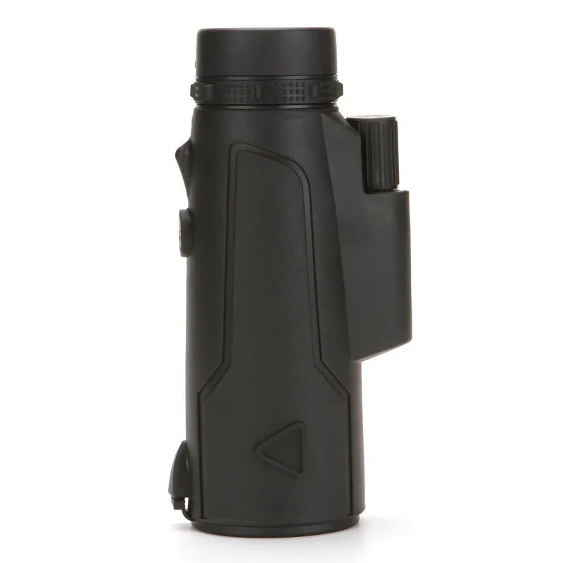 Black 20x50 monocular telescope with 22mm objective lens for outdoor observation