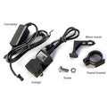 Dual USB port 12V waterproof motorcycle handlebar charger with ABD material housing