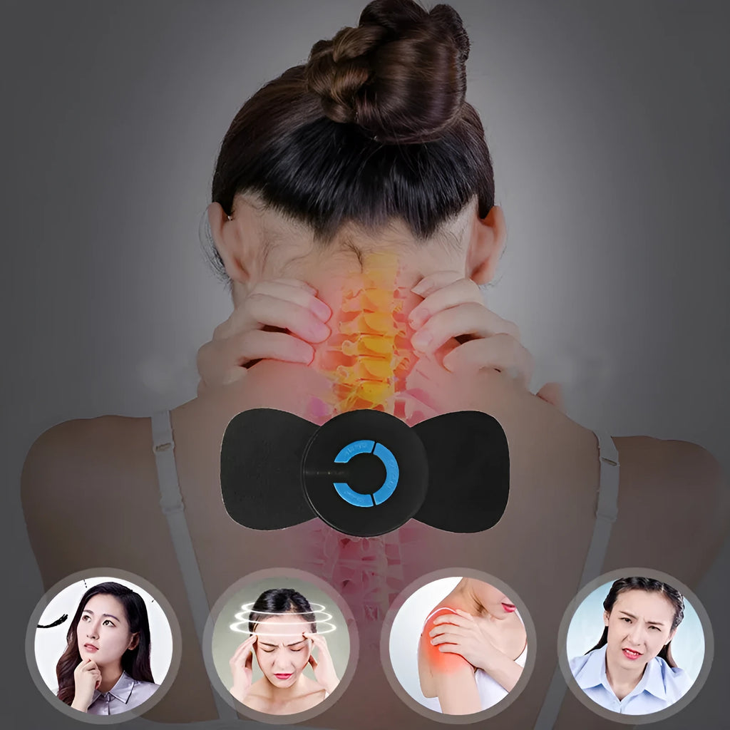 HQ-185 portable electric shoulder and neck massager with compact black design