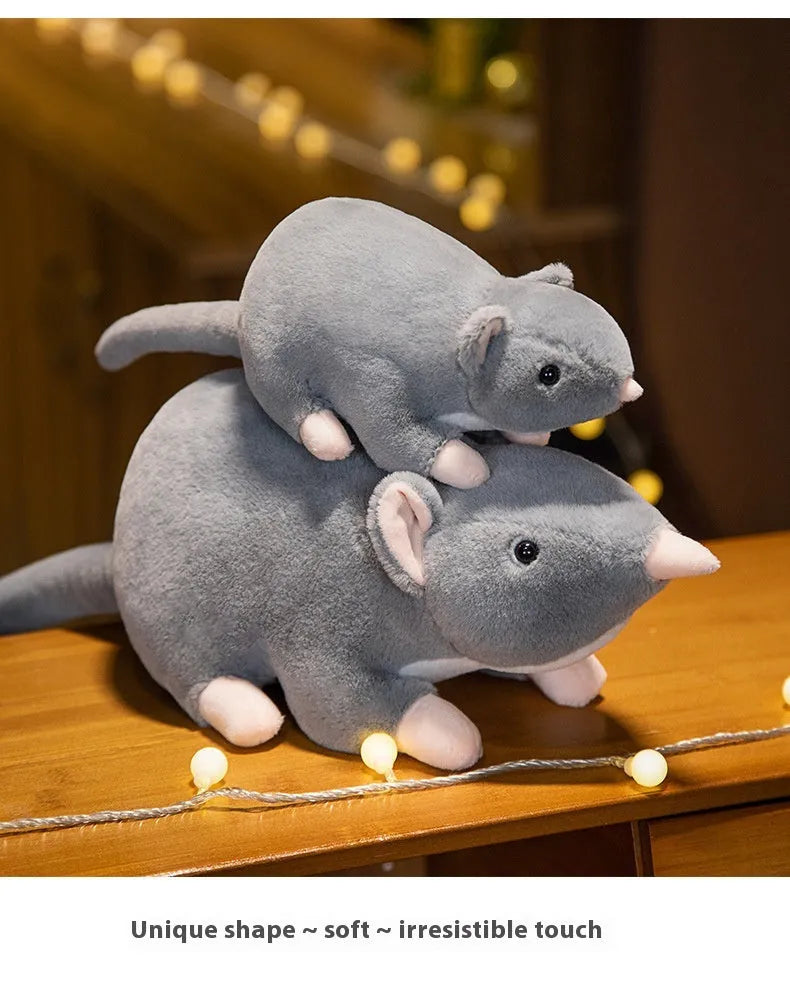 Cartoon mouse plush toy doll in three size options: 32cm, 50cm and 100cm heights