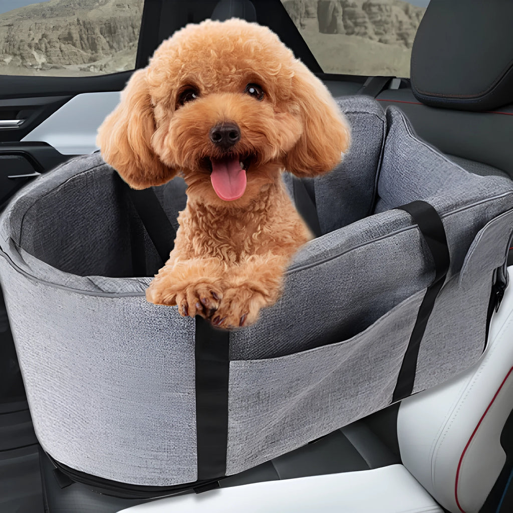 Four seasons car dog kennel for pet transport in grey, blue, red, or grey mesh colour