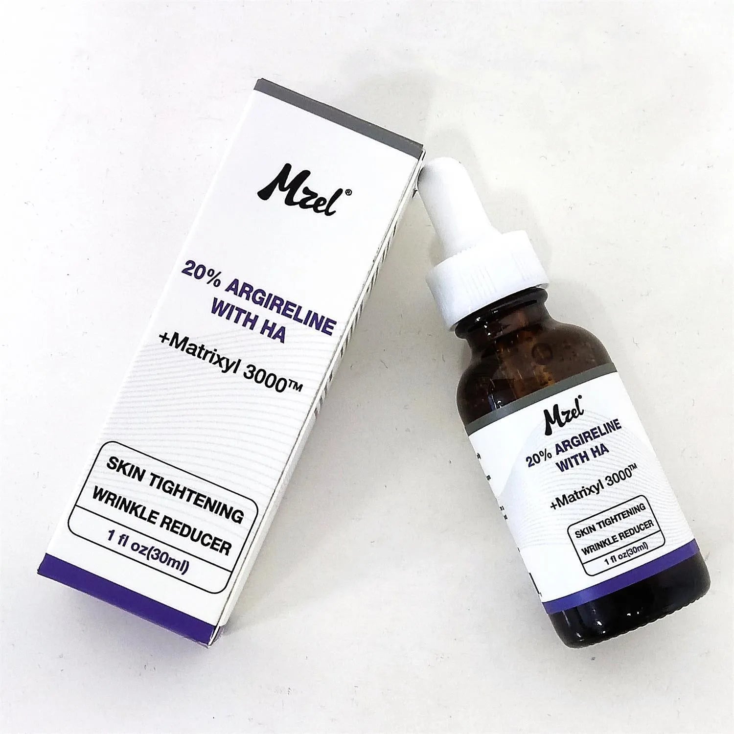 30ml bottle of six-peptide firming anti-wrinkle moisturising liquid with dropper