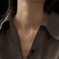 Oval geometric jelly opal pendant on a chain with 14K gold or white gold plating over S925 silver.