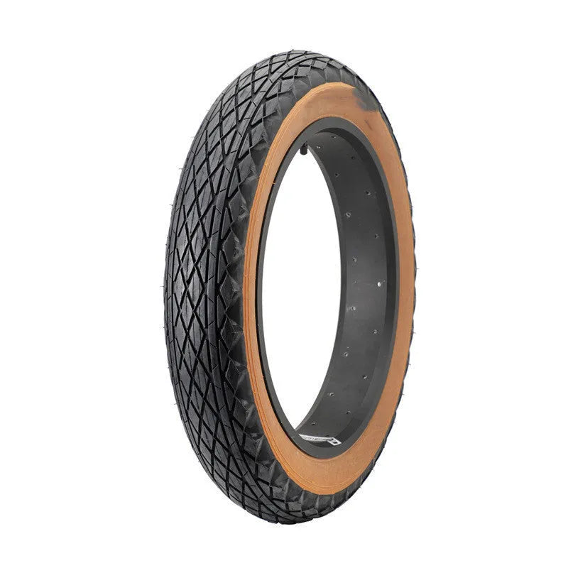 20x4.0 inch brown rubber tyre with skin edge finish for snowmobile electric powered beach car