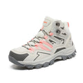 Low-top lace-up hiking sneakers in various colours with a rubber sole and flannel upper.