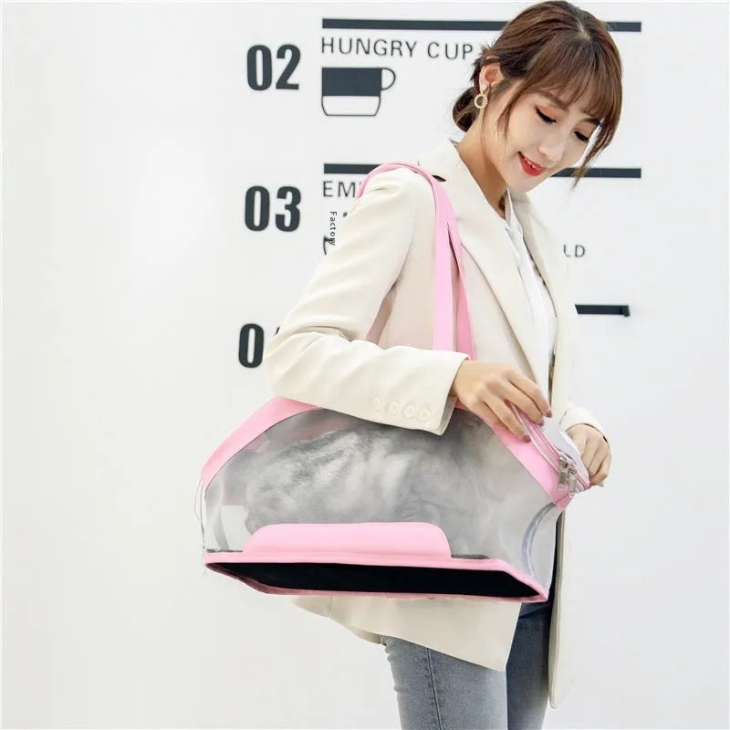 MOORPET leather cat carry bag with 25 litre capacity in multiple colour options