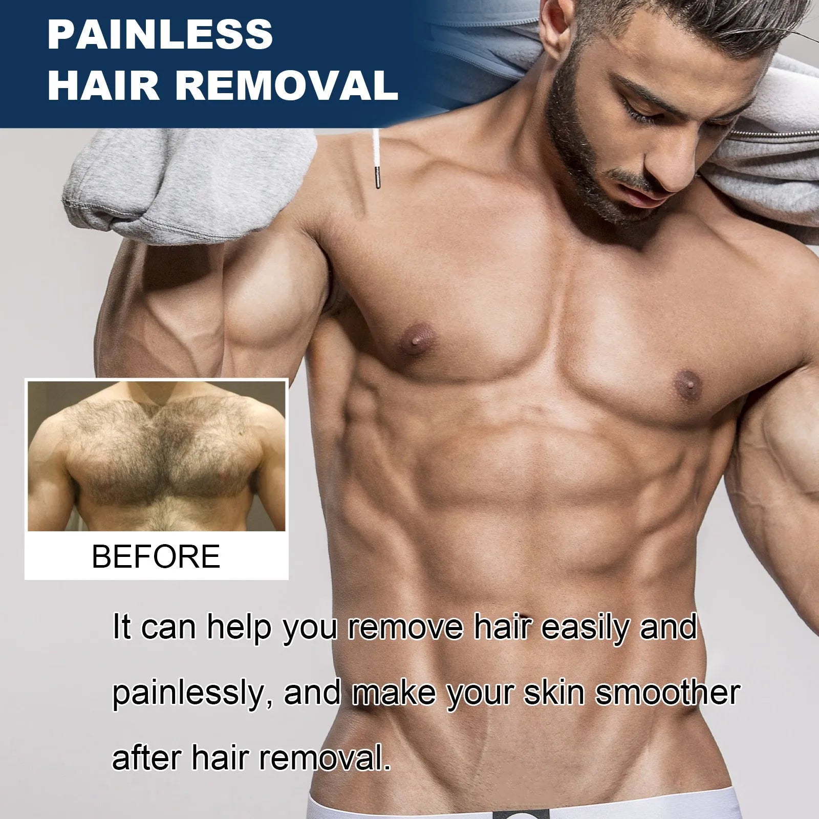 100ml men's hair removal cream for beard, armpit, hand and leg hair removal