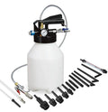 Pneumatic automatic transmission oil changer machine with motor and fluid tank for garage use.