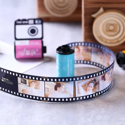 Wooden photo film album with tote bag in Kodak yellow, pink, and peacock blue colour options