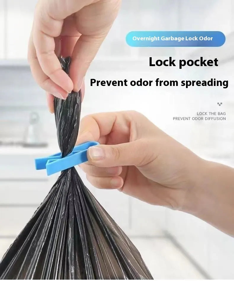 PP plastic non-slip clip for fixing bin liners to the side of a rubbish bin