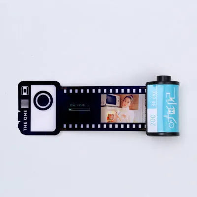 Wooden photo film album with tote bag in Kodak yellow, pink, and peacock blue colour options