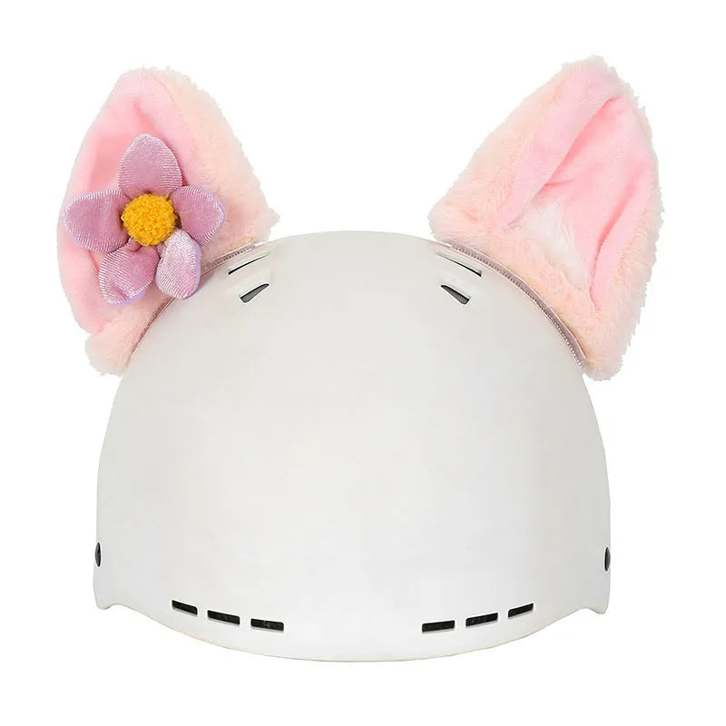 A plush fabric cartoon character helmet cover set in size M, showing one of over 30 available style options.