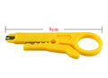Yellow portable wire stripper tool with 0.6mm stripping diameter