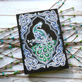 Black A5 diamond painting journal notebook with shaped and bright drills