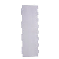 Stainless steel cake scraper with geometric polygon patterns for cake decorating
