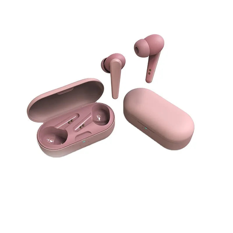 ANC active noise reduction wireless headphones in five colour options showing earplug design