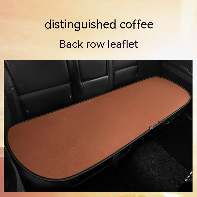 Auto heating cushion for car seats in beige, black, or coffee colours with cotton filler