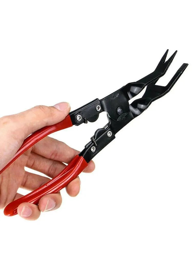 Blue steel car door panel removal pliers with 235mm length for interior clamp disassembly