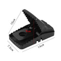 Automatic metal and plastic mouse trap cage shown in small, medium, and large sizes for indoor use.