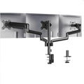 Black aluminium gas spring monitor arm for 13-27 inch computer screens
