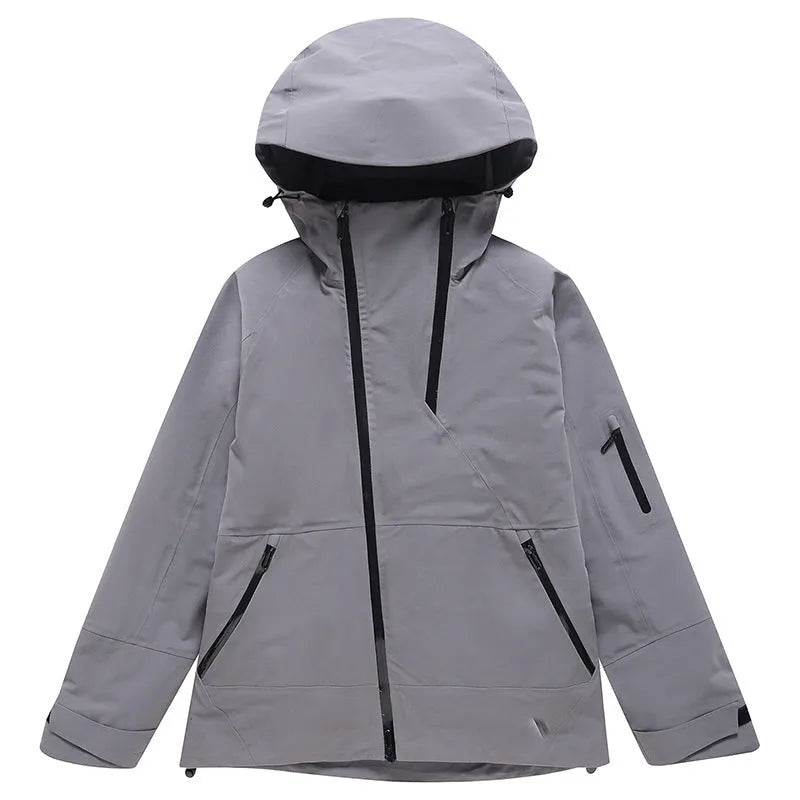 Unisex thin windproof waterproof ski suit in black, grey, yellow or liner colours for winter sports