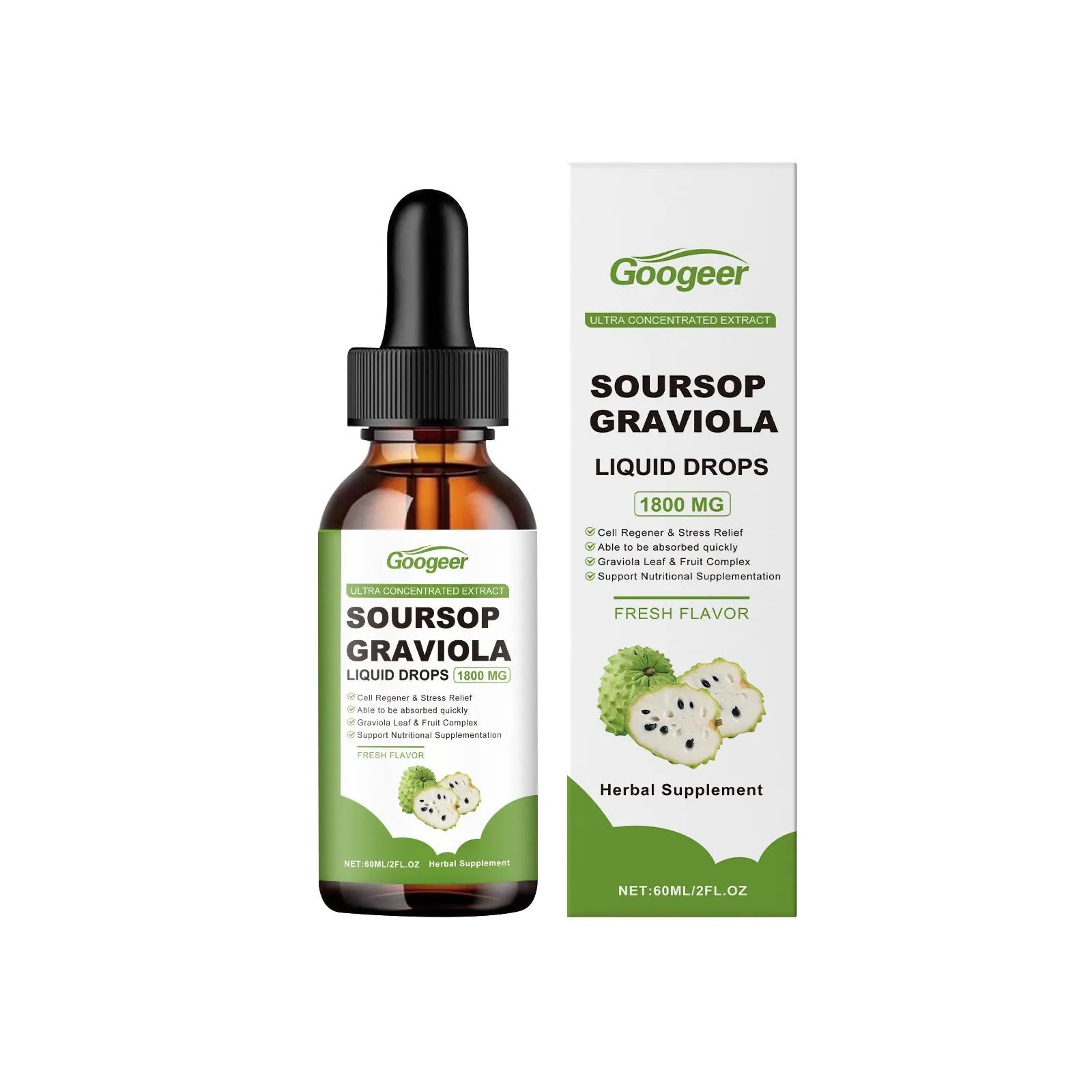 Googeer Liquid Drops Body Treatment 60ml bottle for dry skin hydration