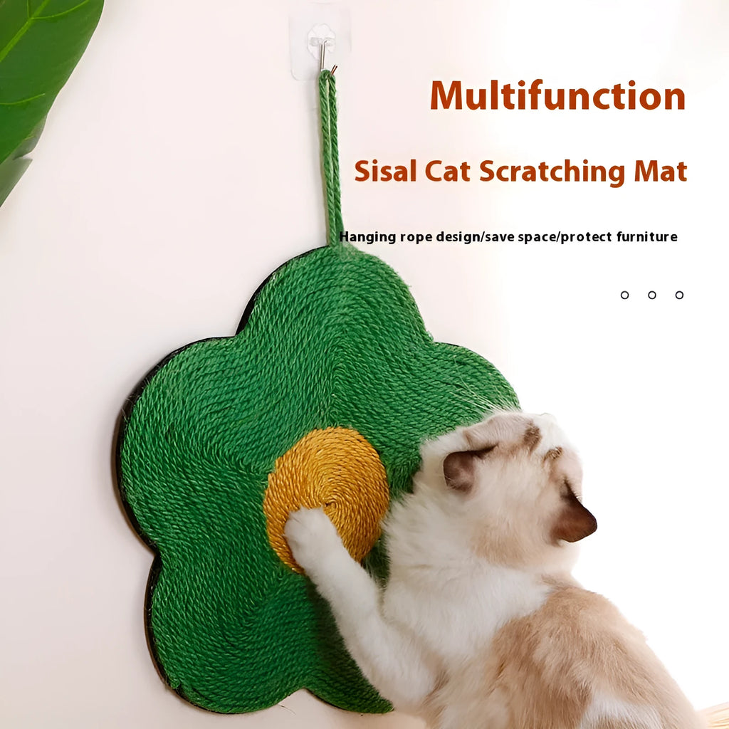 Sisal cat scratching board with wear-resistant surface in six colour pattern options