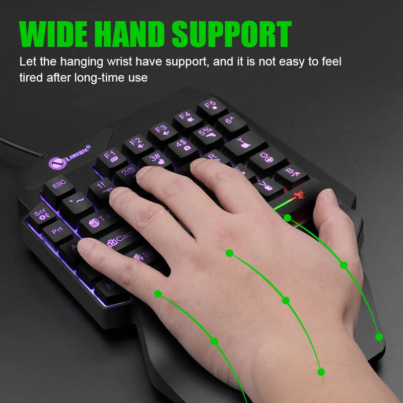 Black GK103S keyboard and mouse converter with 1.2 metre cable for 3.5mm audio jack connection.