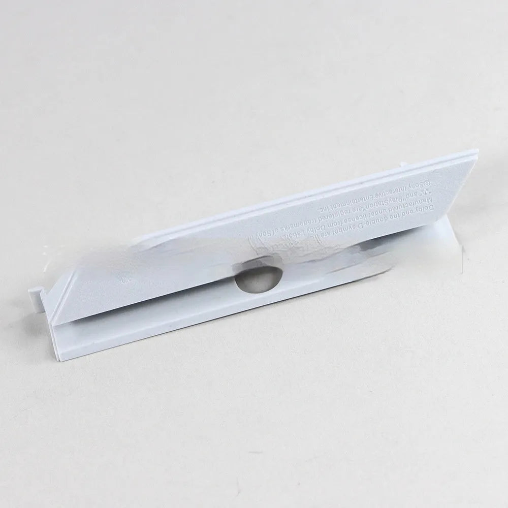 Black and white plastic hard drive cover for 3.5-inch drives in computer hosts