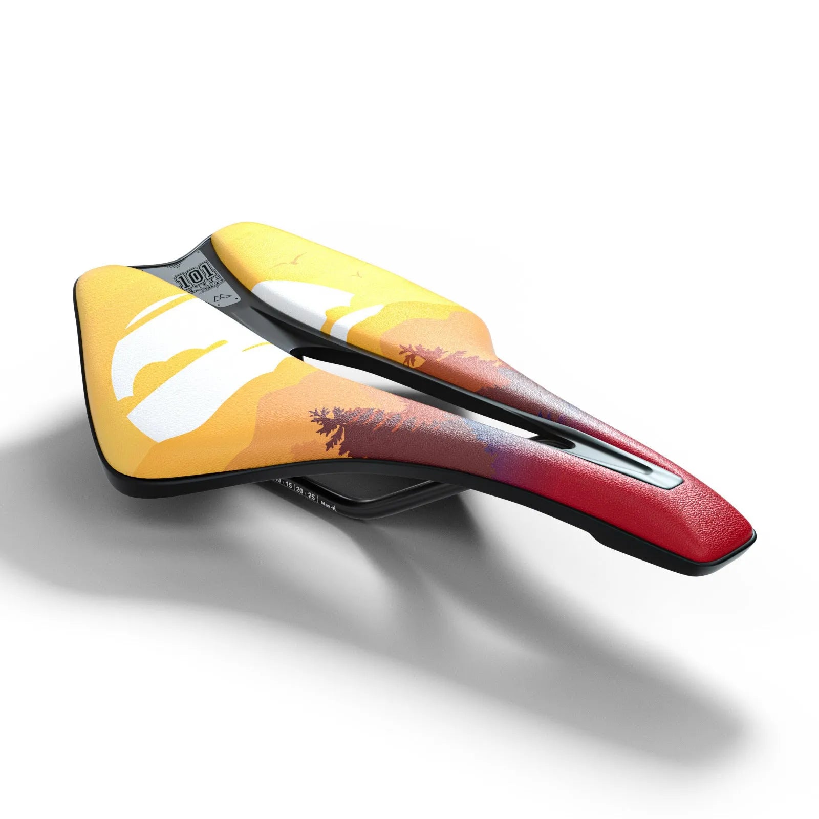 Bicycle seat cushion with ultra-light EVA cushioning and hollow design in multiple colour options