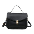 Retro style shoulder messenger bag in PU leather with sandwich pockets and document organisation
