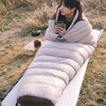 Goose down mummy sleeping bag for adults in storage bag
