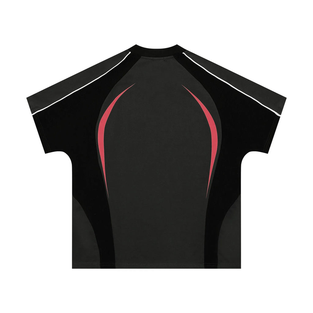 Men's loose fit T-shirt with colour matching letters print in black and apricot colour options