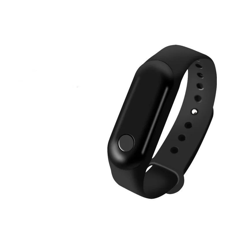 Wireless anti-static bracelet in black with TPU strap and battery compartment