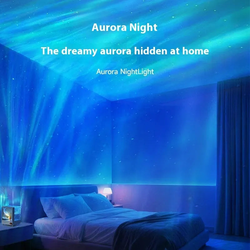 Aurora Treasure Box atmosphere projection lamp showing Star Sea Whale light colour and compact design