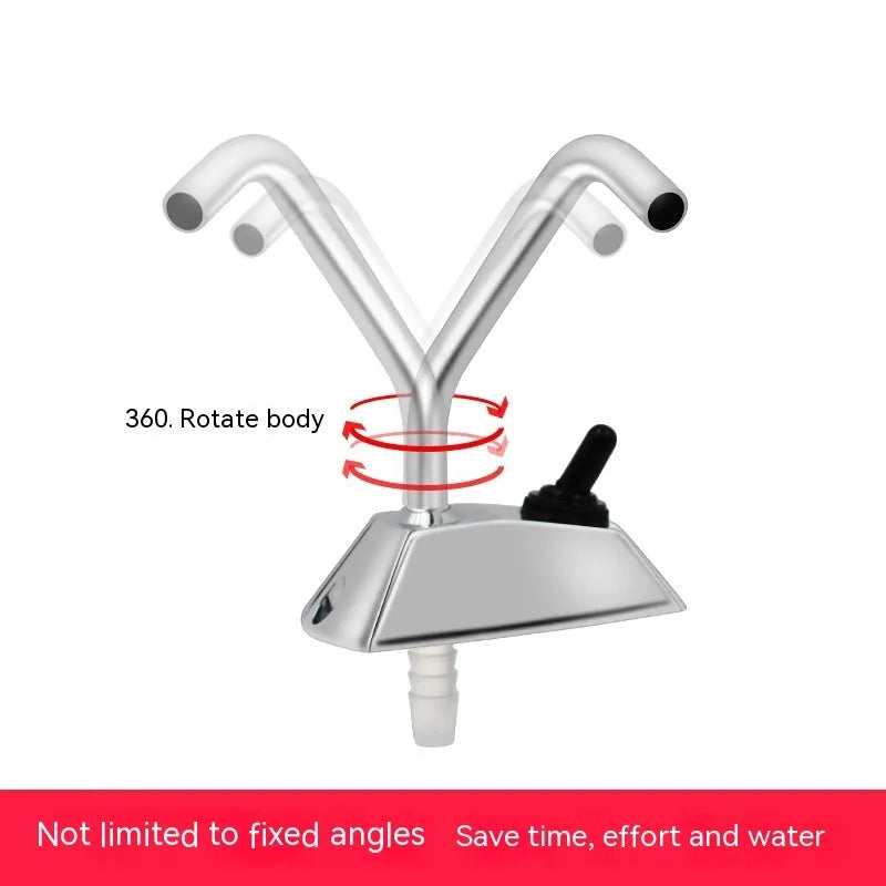 Electronic control RV kitchen tap with mirror polished stainless steel finish