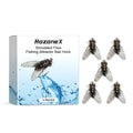 Five 1.5cm soft TPR silicone fishing lures with biomimetic insect design on a blue background.