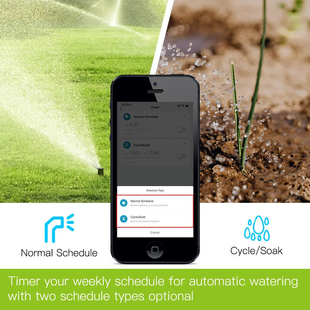 Intelligent garden irrigation water valve BWV-YC for smart home control system with EU US or small gateway style options