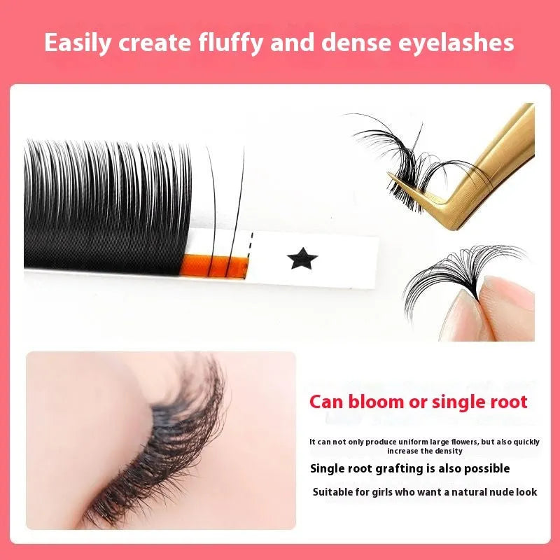 Close-up of dense 16-row matte mink hair false eyelashes on a clear band, showing natural finish.