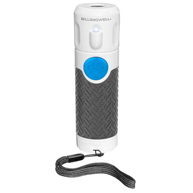 White ABS plastic handheld ultrasonic dog bark stop trainer device