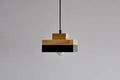 Japanese style solid wood and zinc alloy chandelier with adjustable cord, shown in a matte black round finish.