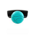 Black steering wheel assist ball with silicone grip surface shown on a car steering wheel
