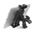 Black bicycle handlebar phone mount bracket for smartphones and tablets