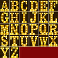 Plastic LED letter light spelling 'Happy Birthday', 22cm tall with illuminated decoration.