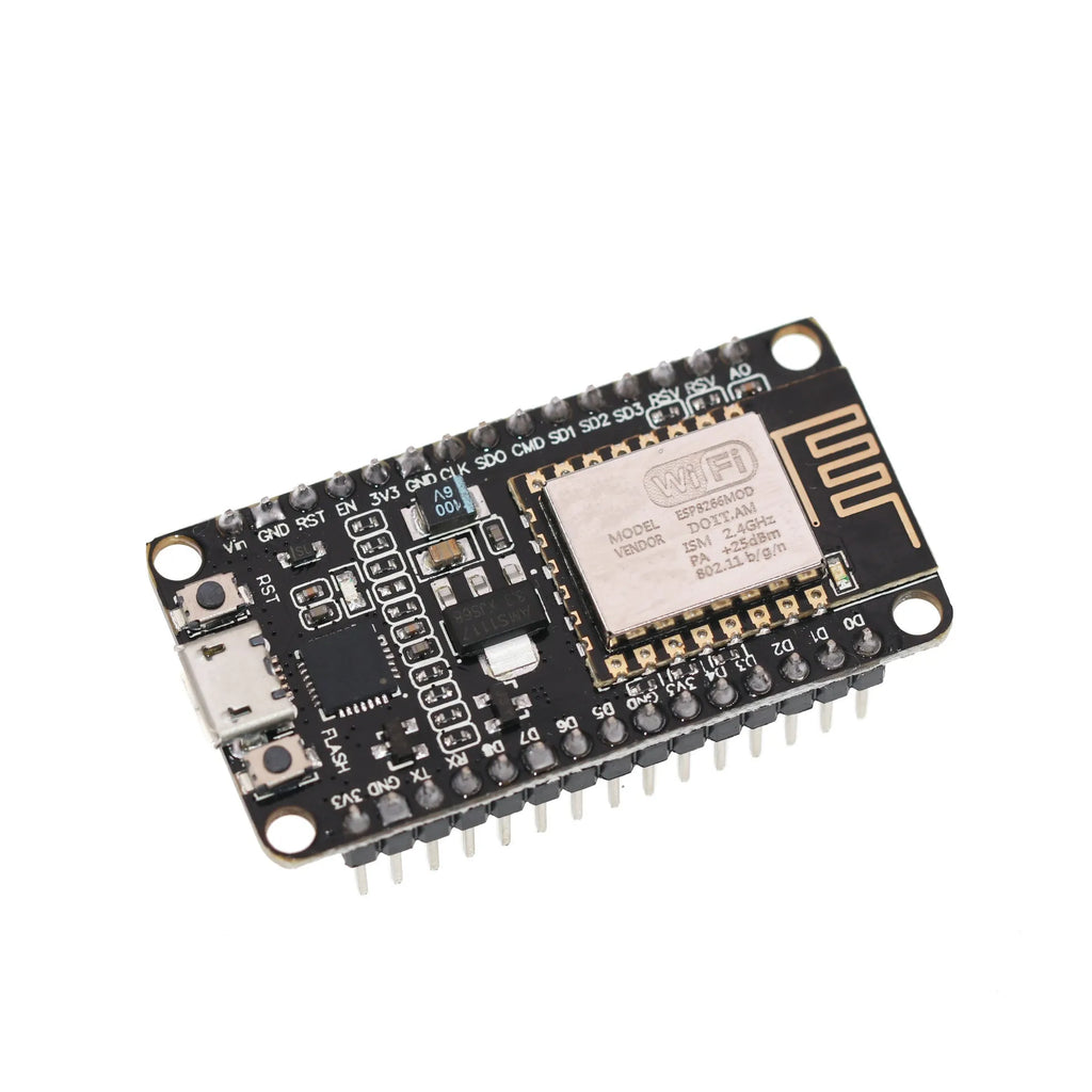 NodeMCU Lua ESP8266 Wi-Fi development board with CH340G USB interface and pin headers
